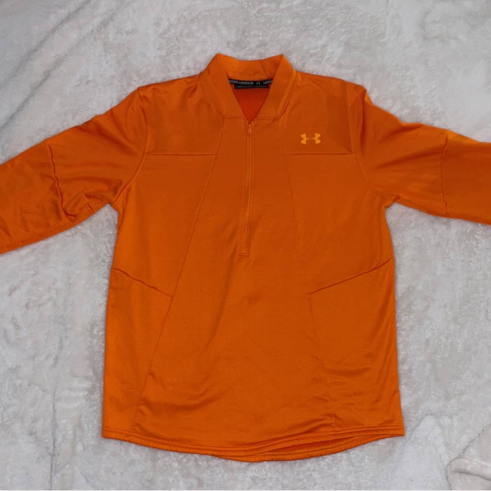 Unworn Neon 1/4 Zip Under Armor Cold Gear Size Large